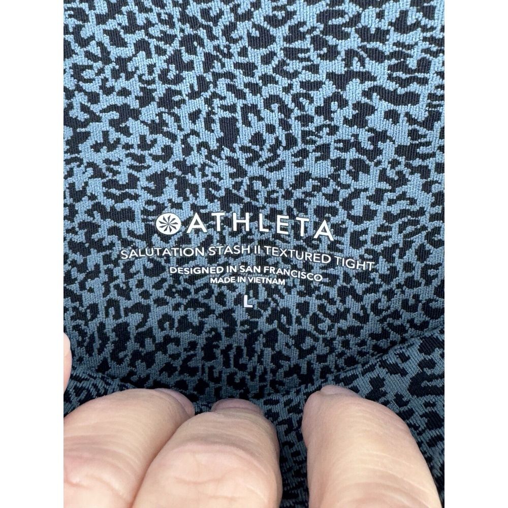 Athleta Black Animal Print High-Rise Leggings - Picture 5 of 6